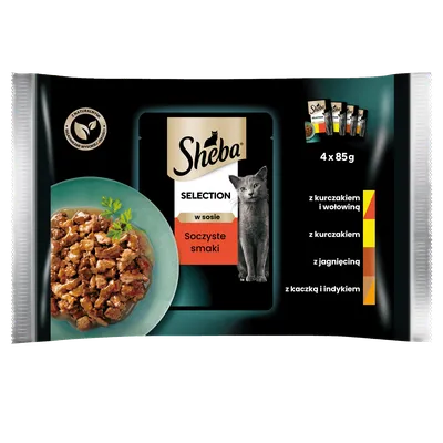 Sheba Saszetka Selection In Sauce Soczyste Smaki 4x85g