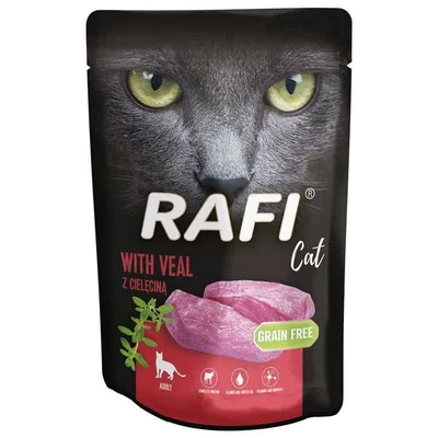 Dolina Noteci Rafi Cat Adult Z Cielęciną 100g