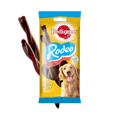 Pedigree Rodeo Przysmak Dla Psów Powyżej 4 Miesiąca Życia Z Wołowiną 122g