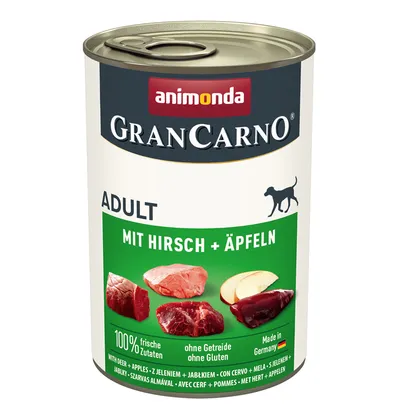 Animonda GranCarno Adult Dog Jeleń & Jabłko 400g