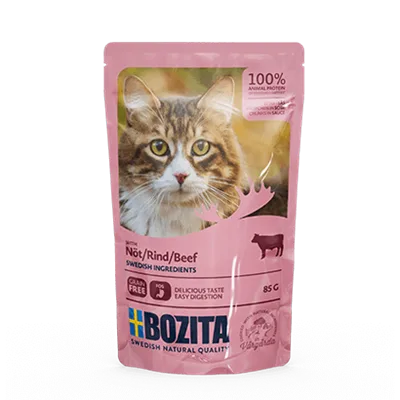 BOZITA Kawałki W Sosie Z Wołowiną 85g