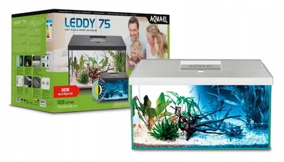 AQUAEL Zestaw Akwariowy Leddy Day & Night 75 2.0 - Biały