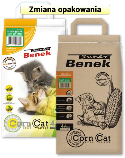 CERTECH-SUPER BENEK Corn Cat Świeża Trawa 7l