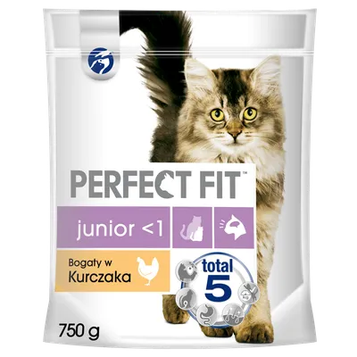 PERFECT FIT (Junior) 750g Bogaty W Kurczaka - Sucha Karma Dla Kota