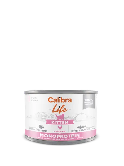 Calibra Cat Life Kitten Karma Dla Kota Z Kurczakiem 200g