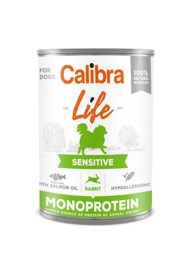 Calibra Dog Life Sensitive Rabbit Karma Dla Psa 400g