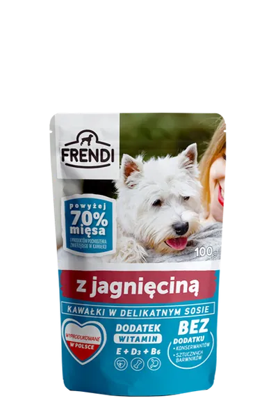 Frendi- Kawałki W Delikatnym Sosie Z Jagnięciną 100g