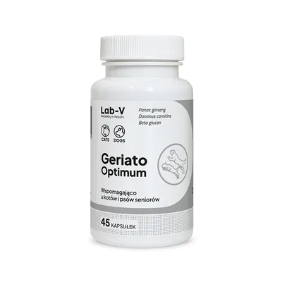 Lab-V Geriato Optimum Wspomaganie Zdrowia Seniorów Dla Psów I Kotów 45 Kapsułek