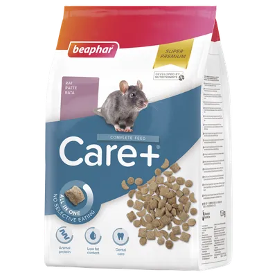 BEAPHAR Care+ Rat Karma Super Premium Dla Szczurów 1,5kg