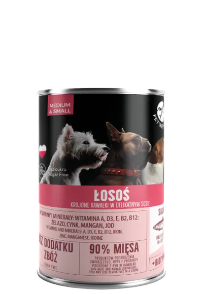 PetRepublic Łosoś Krojone Kawałki W Delikatnym Sosie 400g