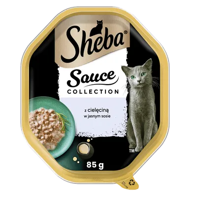 Sheba Sauce Collection Karma Mokra Dla Kota Z Cielęciną W Sosie 85g