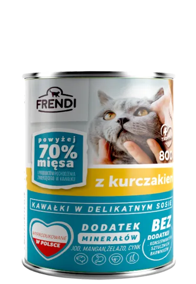Frendi Kawałki W Delikatnym Sosie Z Kurczakiem 800g