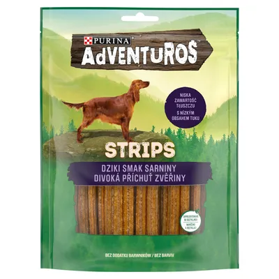Purina Adventuros Strips Karma Dla Psów O Smaku Sarniny 90g