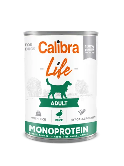 Calibra Dog Life Adult Duck With Rice Karma Dla Psa 400g