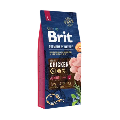Brit Premium By Nature Junior L Z Kurczakiem 15kg