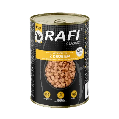 RAFI Cat Kawałki Z Drobiem W Sosie- Puszka 415g