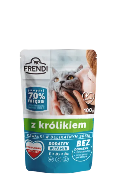 Frendi Kawałki W Delikatnym Sosie Z Królikiem 100g