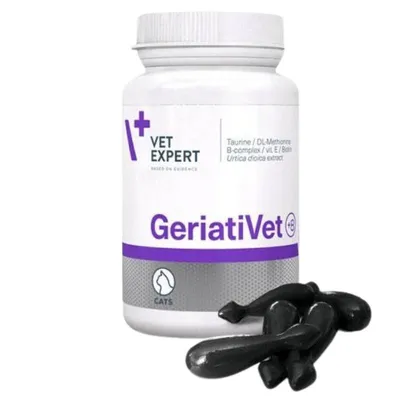 VET EXPERT GERIATIVET CAT - Preparat WVetexpert Geriativet Cat Preparat Dla Starszych Kotów 60 Kapsułekspomagający Dla Starszych Kotów 60 Kapsułek