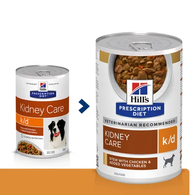 HILL’S Prescription Diet Canine K/D Chicken Stew 354 g – Mokra Karma Dietetyczna Dla Psów