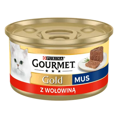 Purina Gourmet Gold Mus Z Wołowiną 85g