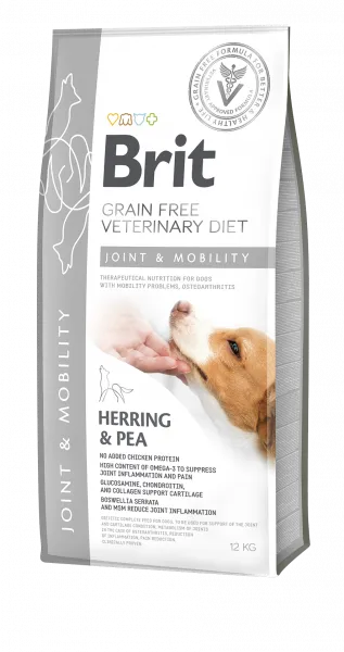 Brit Grain Free Veterinary Diet Dog Joint & Mobility Śledź Z Groszkiem 2kg