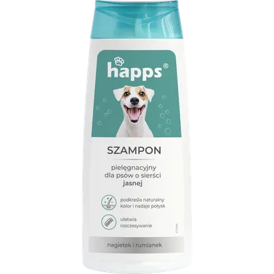 Bros Happs Szampon Pielęgnacyjny Dla Psów O Sierści Jasnej 200ml
