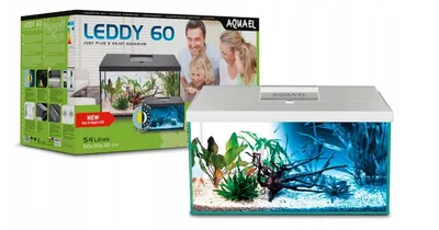 AQUAEL Zestaw Akwariowy Leddy 60 D&N 2.0 - Biały
