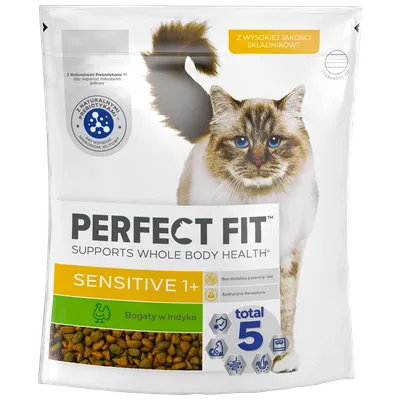 PERFECT FIT Sensitive 1+ Z Indykiem 750g