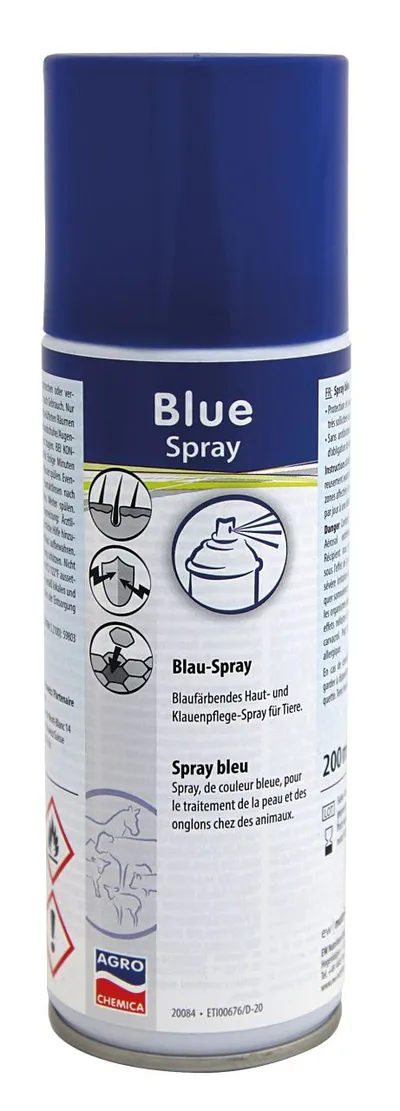 Kerbl Koloryzujący Spray Do Pielęgnacji Skóry Kopyt I Racic 200ml - Niebieski