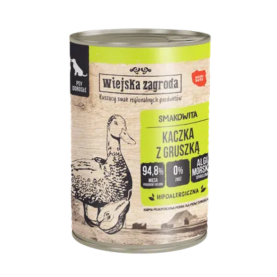 Wiejska Zagroda Kaczka Z Gruszką 400g Dla Psa
