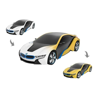 Samochód Zdalnie Sterowany Zmienia Kolor UV 1:24 TUM-TUM BMW I8 19 cm