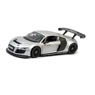 Model Samochodu Metalowy Gumowe Opony TUM-TUM AUDI R8 Lms 1:24 - Srebrny