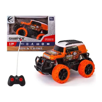 Auto Terenowe Zdalnie Sterowane Małe 14 cm 1:36 TUM-TUM - Pomarańczowe