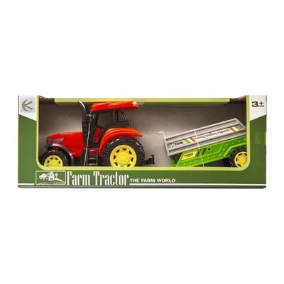 Traktor Z Przyczepą Zabawkowy Żywe Kolory Rolniczy TUM-TUM 28 cm