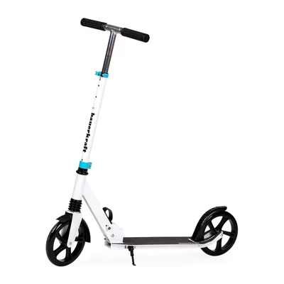 Duża Składana Hulajnoga Aluminiowa Biało Niebieska TUM-TUM 95 Do 105 cm