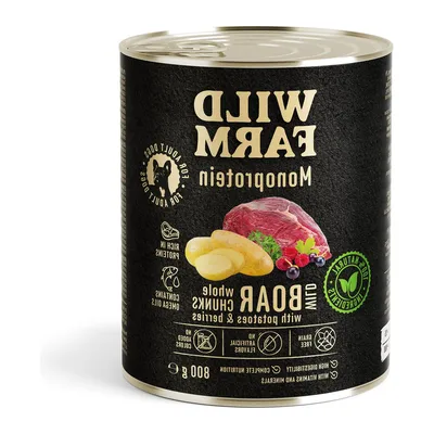 Karma Mokra Dla Psa Monoproteinowa Hipoalergiczna ZOOJOY Dziczyzna 800 g