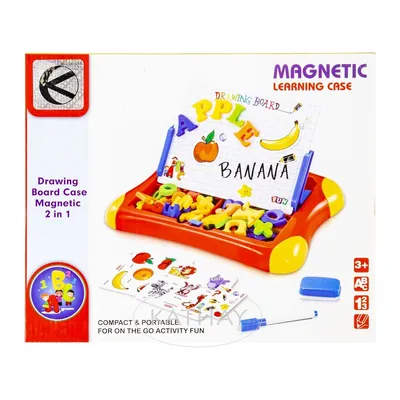 Tablica Magnetyczna 2 w 1 Do Pisania Z Literkami I Zwierzątkami TUM-TUM