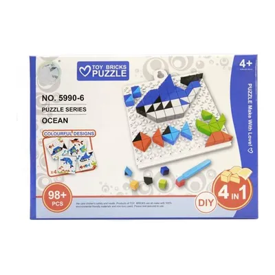 Puzzle Układanka Edukacyjna 98 Elementów Zwierzęta Morskie TUM-TUM
