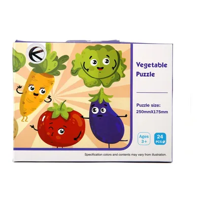 Puzzle Warzywa Układanka Dla Dzieci 24 Elementy TUM-TUM 25 x 17 cm