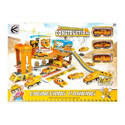 Parking Budowlany Z 3 Autkami 7 cm W Zestawie Dla Dzieci TUM-TUM