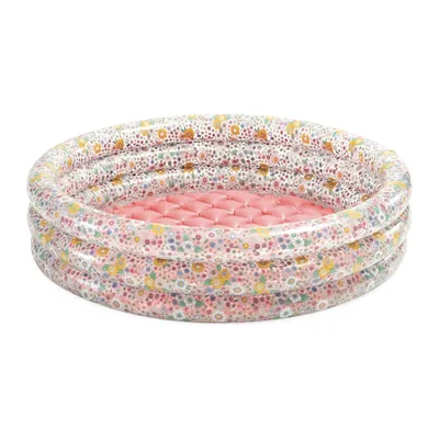 Dmuchany Basen Brodzik Dla Dzieci 3 Komory Kwiatki INTEX 86 x 25 cm