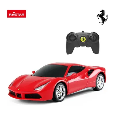 Auto Zdalnie Sterowane 1:24 TUM-TUM FERRARI 488 Gtb 19 cm - Czerwone