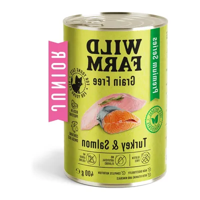 Karma Mokra Dla Kotów Bezzbożowa Indyk Łosoś ZOOJOY 400 g