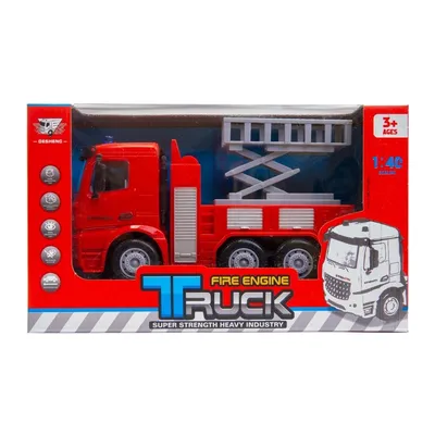 Straż Pożarna Z Napędem Friction Ruchoma Platforma TUM-TUM 18 cm