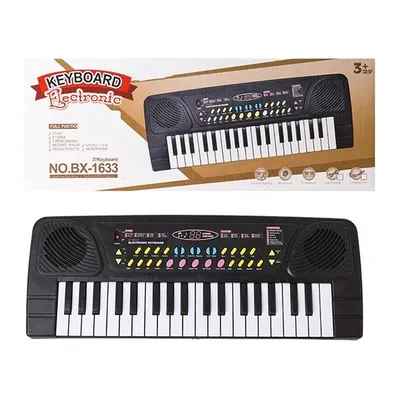 Duże Organki Dla Dzieci Pianinko Keyboard Z Mikrofonem 37 Klawiszy TUM-TUM