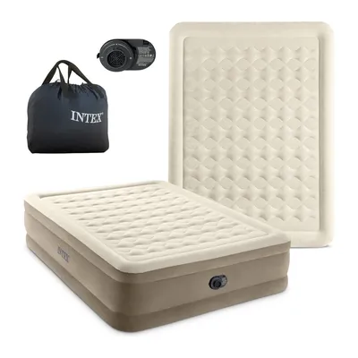 INTEX Dwuosobowy Materac Dmuchany Łóżko Z Pompką 152 x 203 x 46 cm