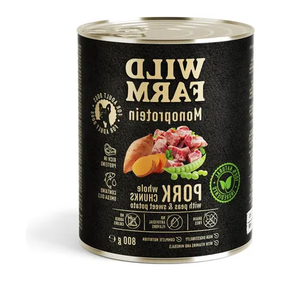 Karma Mokra Dla Psa Monoproteinowa Wieprzowina ZOOJOY 800 g