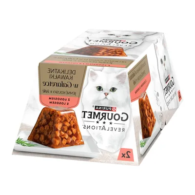 GOURMET Revelations Delikatne Kawałki W Galaretce Z Łososiem 2x57g