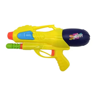 Pistolet Na Wodę 29 cm Z Wbudowaną Pompką Do Wodnych Bitew TUM-TUM - Żółty