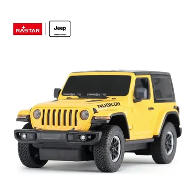 Samochód Zdalnie Sterowany 1:24 TUM-TUM JEEP Wrangler Jl 19 cm - Żółty